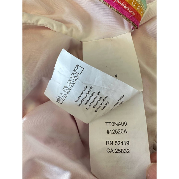 NEW Trina Turk Morning Sunrise Plunge One-Piece Swimsuit Pink Orange Halter Sz 4 - Picture 7 of 9